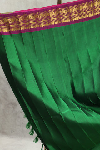 Peach Gadwal Silk Saree - SRPGSS366