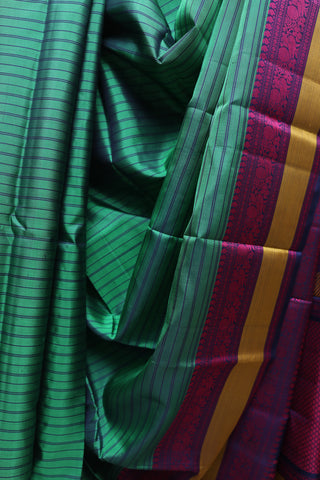 Green Kanjeevaram Silk Saree-SRGKSS363