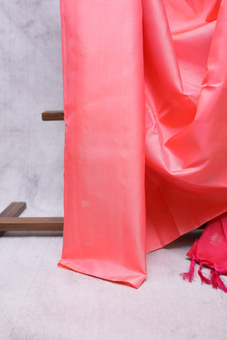 Peach Kanjeevaram Silk Saree-SRPKSS343