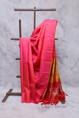 Peach Kanjeevaram Silk Saree-SRPKSS338