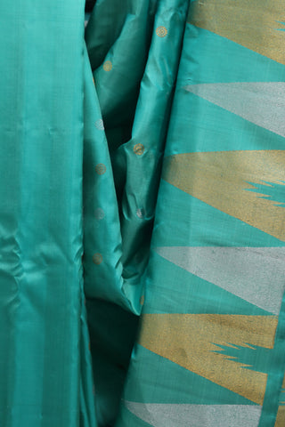 Green Gadwal Silk Saree - SRGGSS378