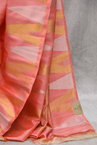 Peach Gadwal Silk Saree - SRPGSS379