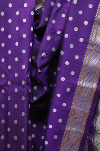 Purple Gadwal Silk Saree - SRPGSS389