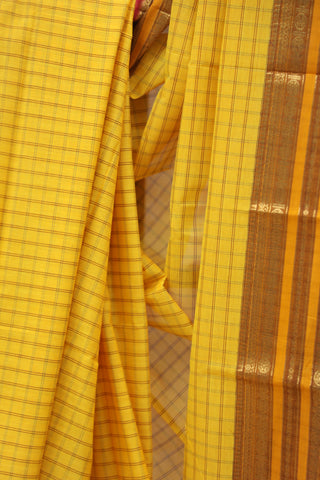 Yellow Kanchi Cotton Saree-SRSKCS226EX