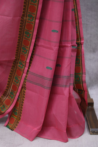 Pink Kanchi Cotton Saree-SRPK CS97EX