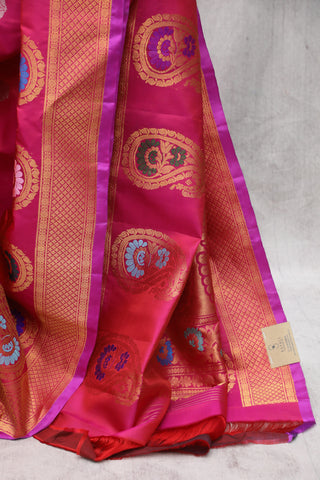 Pink Gadwal Silk Saree - SRPGSS381