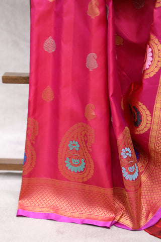 Pink Gadwal Silk Saree - SRPGSS381