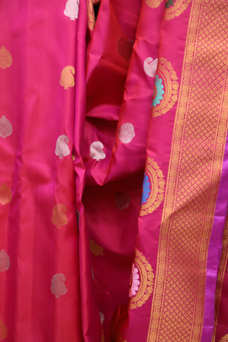 Pink Gadwal Silk Saree - SRPGSS381