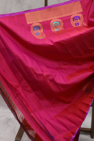 Pink Gadwal Silk Saree - SRPGSS381