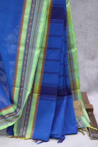 Blue Kanchi Cotton Saree-SRBKCS20EX