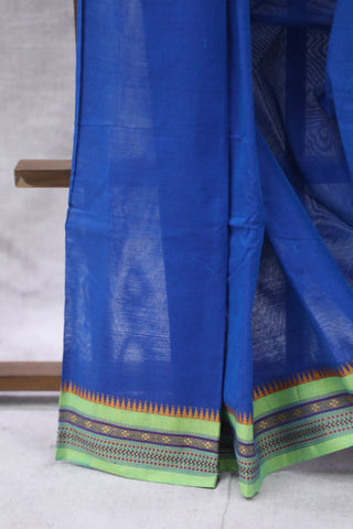 Blue Kanchi Cotton Saree-SRBKCS20EX