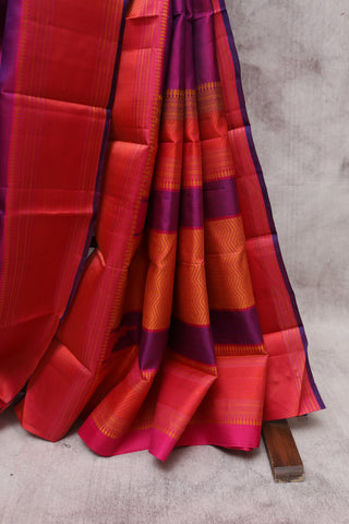 Violet Kanjeevaram Silk Saree-SRVKSS331