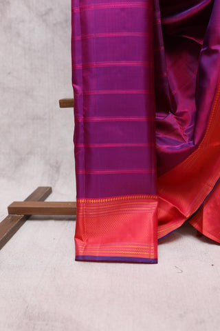 Violet Kanjeevaram Silk Saree-SRVKSS331