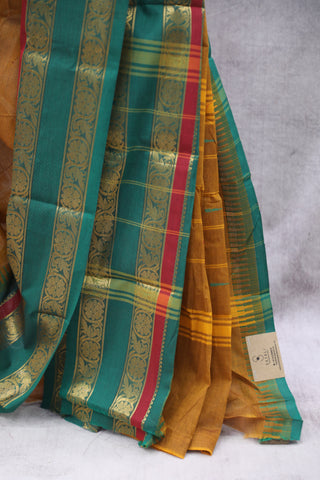 Brown Kanchi Cotton Saree-SRBKCS96EX