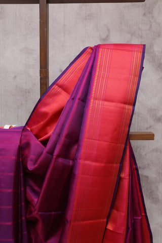 Violet Kanjeevaram Silk Saree-SRVKSS331