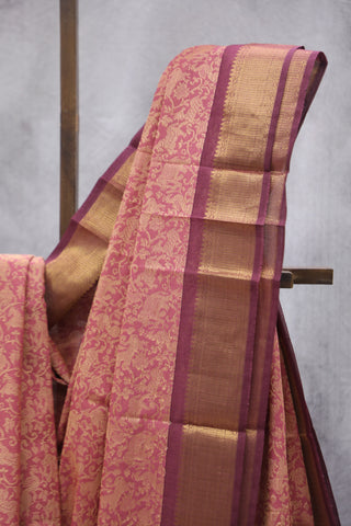 Peach  Kanchi Cotton Saree-SRSKCS216EX