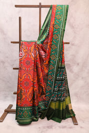 Orange Rajkot Patola Silk Saree - SRORPSS202