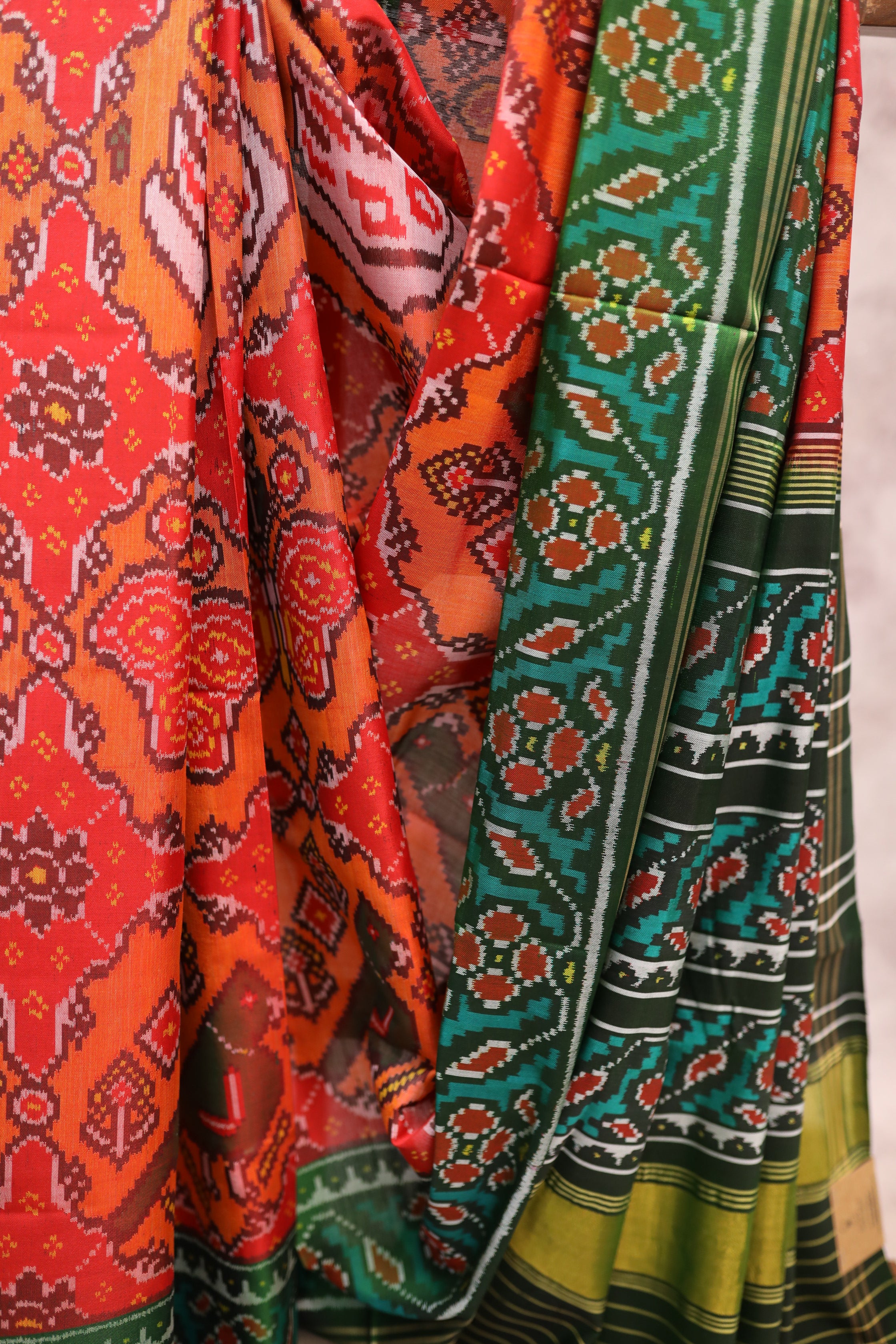 Orange Rajkot Patola Silk Saree - SRORPSS202