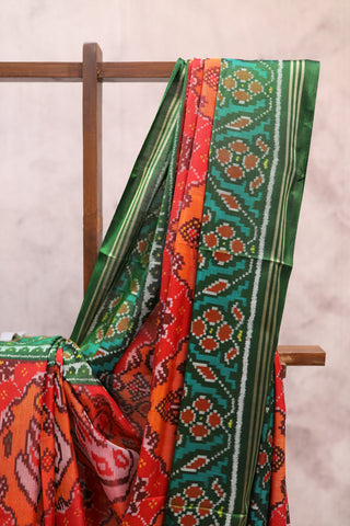 Orange Rajkot Patola Silk Saree - SRORPSS202