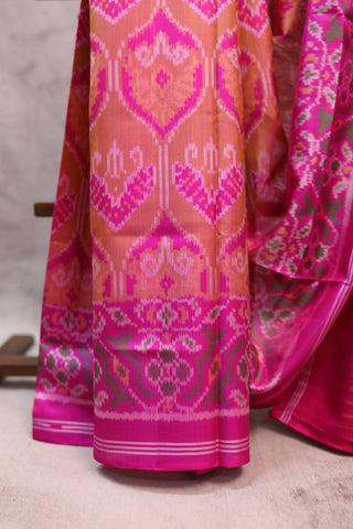 Pink Rajkot Patola Silk Saree - SRPRPSS195