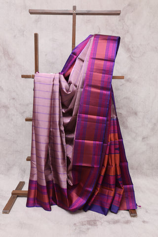 Mauve Kanjeevaram Silk Saree-SRMKSS362