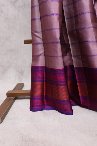 Mauve Kanjeevaram Silk Saree-SRMKSS362