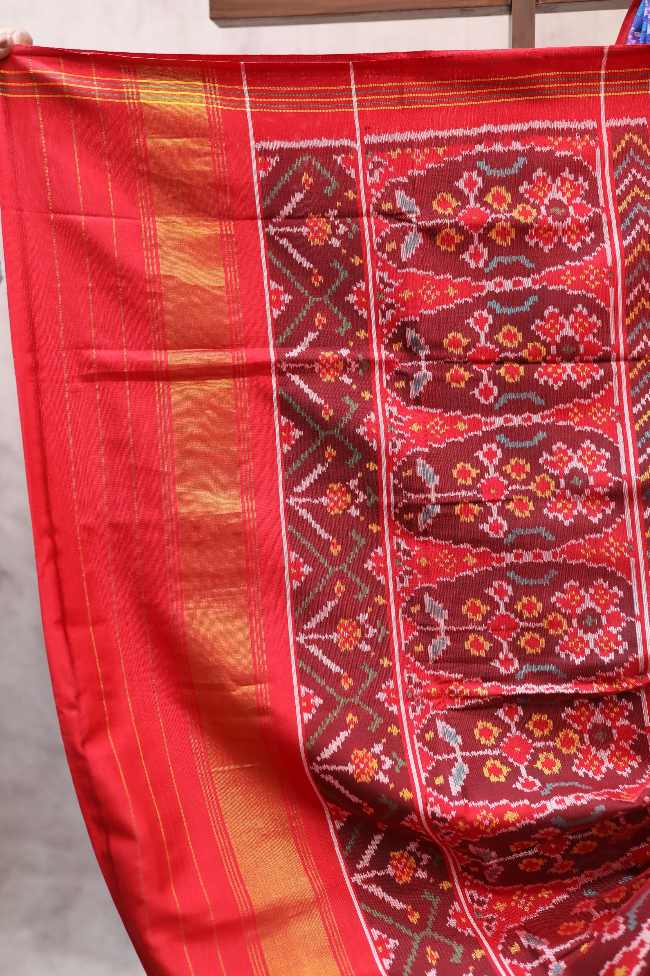 Blue Rajkot Patola Silk Saree - SRBRPSS188