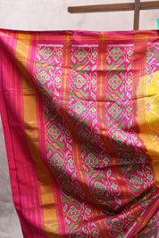 Yellow Rajkot Patola Silk Saree - SRYRPSS194