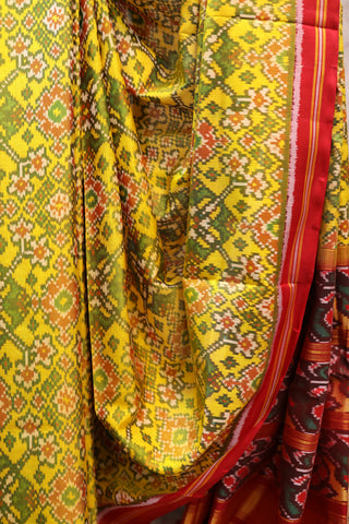 Yellow Rajkot Patola Silk Saree - SRYRPSS210