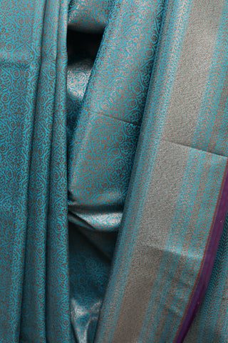 Sky Blue Banarasi Silk Saree-SRSBBSS298