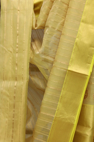 Yellow Chanderi Tissue Silk Saree-SRYCTSS53