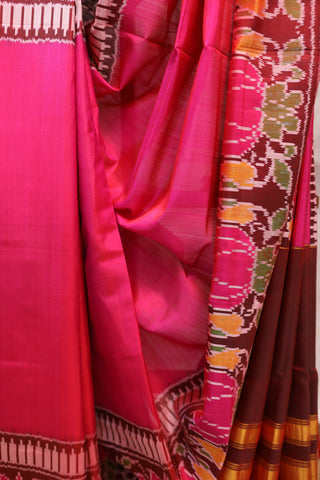 Pink Rajkot Patola Silk Saree - SRPRPSS187