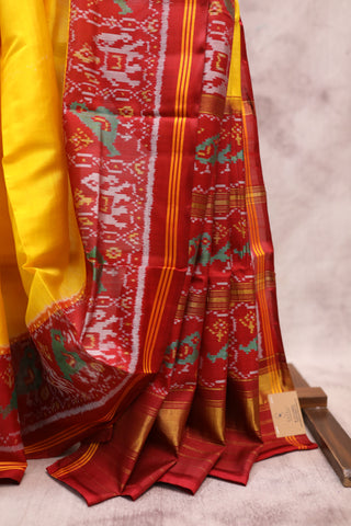 Yellow Rajkot Patola Silk Saree - SRYRPSS186