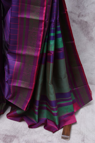 Violet Kanjeevaram Silk Saree-SRVKSS327