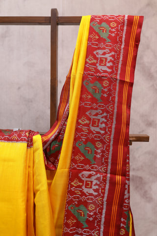 Yellow Rajkot Patola Silk Saree - SRYRPSS186