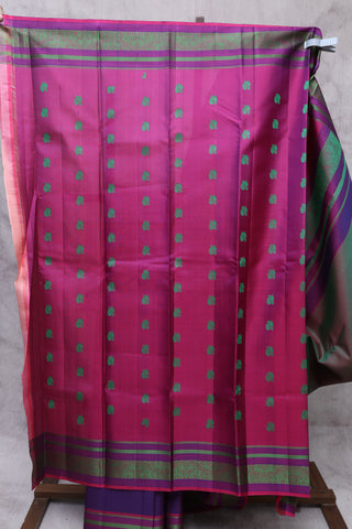 Violet Kanjeevaram Silk Saree-SRVKSS327