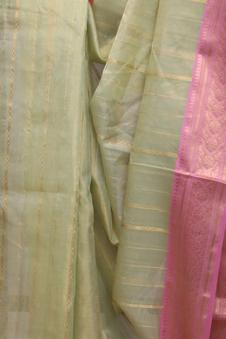 Pastel Green Chanderi Tissue Silk Saree-SRPGCTSS56