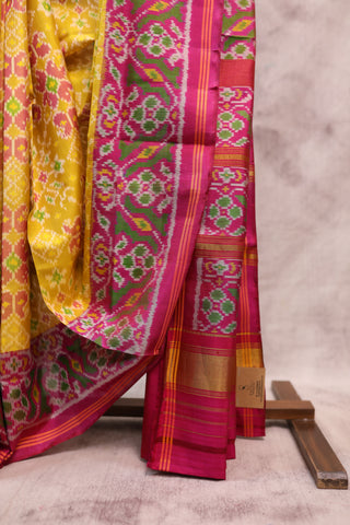 Yellow Rajkot Patola Silk Saree - SRYRPSS192