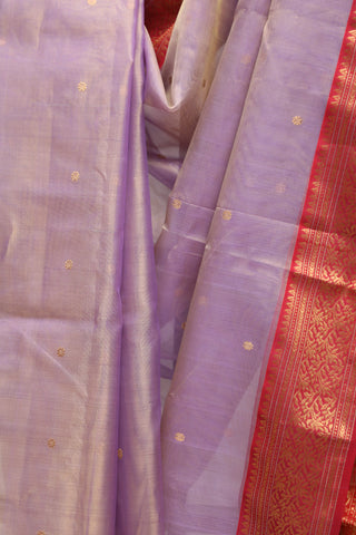 Two Tone Purple Chanderi Tissue Silk Saree-SRTTPCTSS124