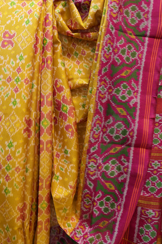 Yellow Rajkot Patola Silk Saree - SRYRPSS192