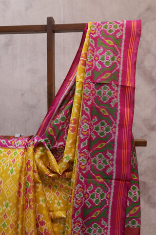 Yellow Rajkot Patola Silk Saree - SRYRPSS192