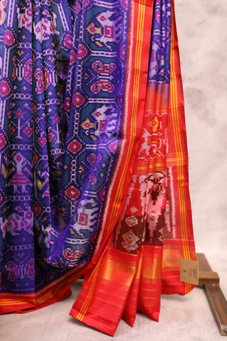 Blue Rajkot Patola Silk Saree - SRBRPSS203