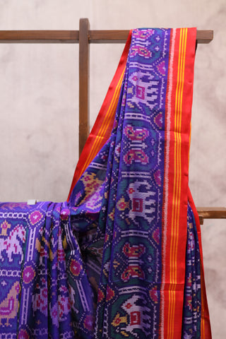 Blue Rajkot Patola Silk Saree - SRBRPSS203