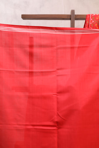 Red Rajkot Patola Silk Saree - SRRRPSS212