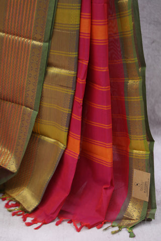 Pink Kanchi Cotton Saree-SRPLGKCS71EX