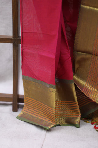 Pink Kanchi Cotton Saree-SRPLGKCS71EX