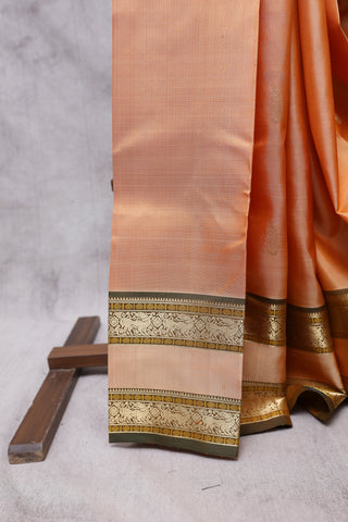 Biscuit Kanjeevaram Silk Saree-SRBKSS219