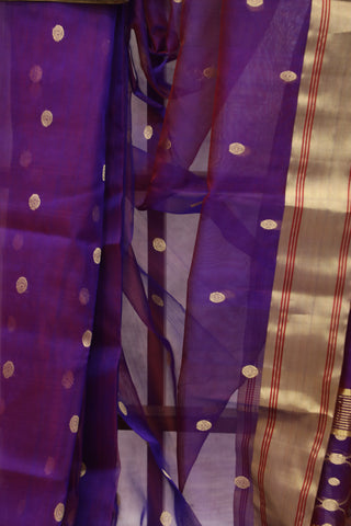 Purple Chanderi Silk Saree-SRPCSS104