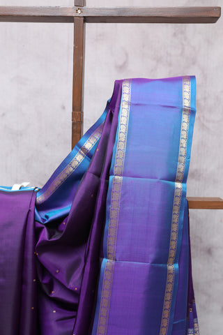 Violet Kanjeevaram Silk Saree-SRVKSS204