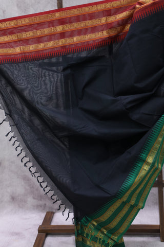 Black Kanchi Cotton Saree-SRRLGKCS53EX